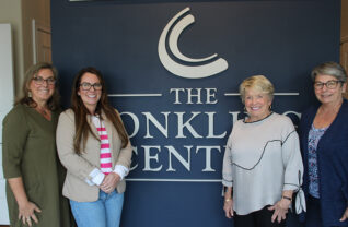 Photo of Conkling Center Board president Jill Vogel, directors Tracey Gallagher and Carol Merchant, and executive director Joan K. Tarantino.