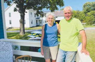 Amy and Rick Bartholomew at Cobble Knoll Orchard in Benson, Vermont