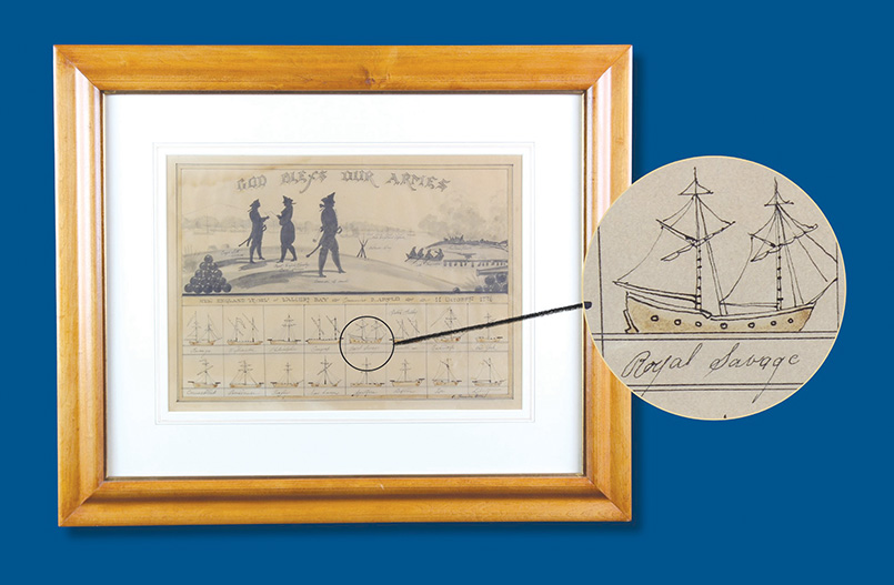 Remains, Models, of Revolutionary War Ship “Royal Savage” Now