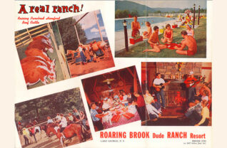 A brochure from the 1950s promoting Roaring Brook Ranch.