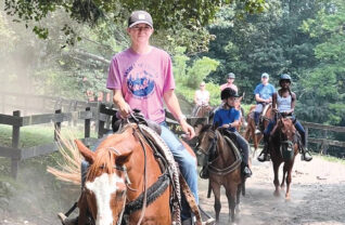 A typical trail ride at Saddle Up Stables in Diamond Point. Courtesy Photo