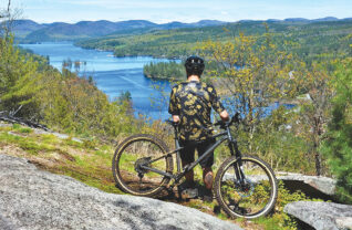 A view of Brant Lake from Bartonville Mountain and the Brant Lake Bike Park. Photo courtesy The Hub, via social media.