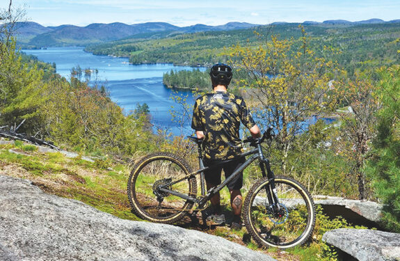 A view of Brant Lake from Bartonville Mountain and the Brant Lake Bike Park. Photo courtesy The Hub, via social media.