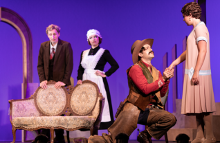 John Drake as Guglielmo and Kayleigh Tolley as Dorabella in the Seagle Festival’s production of Mozart’s “Cosi fan tutti.” Photo by Nicole Huasta.