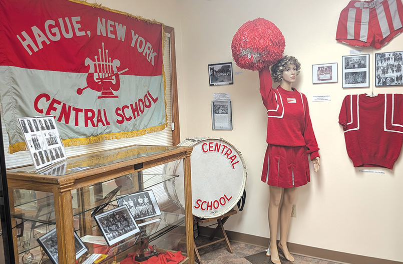 An exhibit at the Hague History Museum documents the rise and fall of Hague Central School.