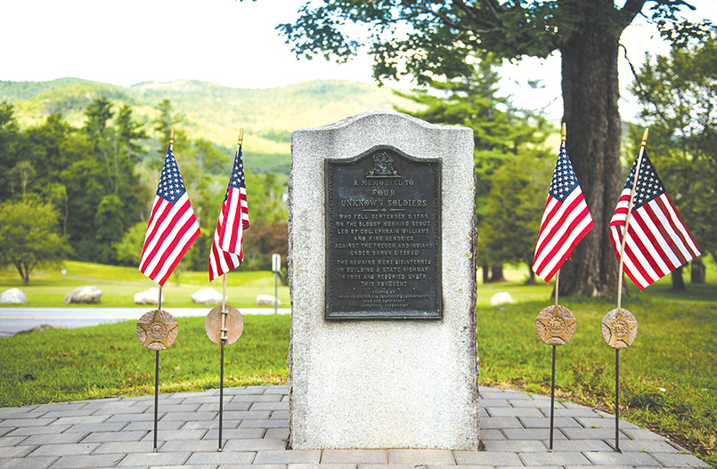 On September 7, the monument to the unknown soldiers of the 1755 Battle of Lake George will be rededicated. It is among the sites on the Battlefield Park Alliance’s new audio tour, which will be released Sept. 8, the 271st anniversary of the Battle of Lake George at Lake George Battlefield Park.