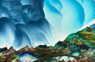 Waterfalling, the painting that gave the exhibition its title.